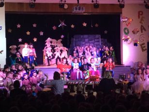 Primary 1 and Primary 2 had great fun taking part in the Christmas performance 'A King is born.'